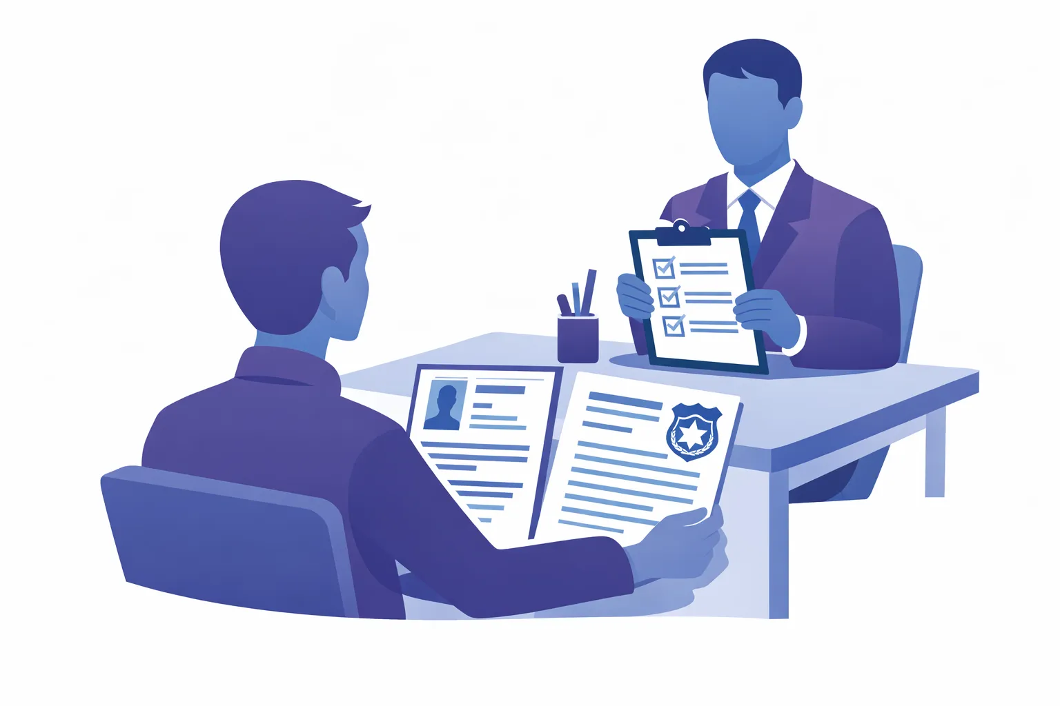 Interviu de angajare cu verificare cazier judiciar